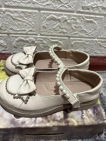 dunk low: Детские туфли для девочки (2 пары) 1) Кремово‑белые туфли с бантом - — 3