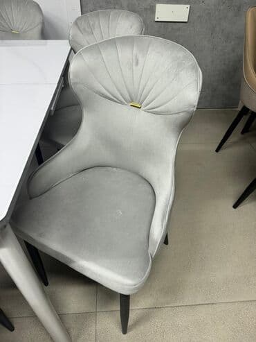 диваны для кафе и ресторанов: Стул для кухни, Другой материал, цвет - Серый — 20