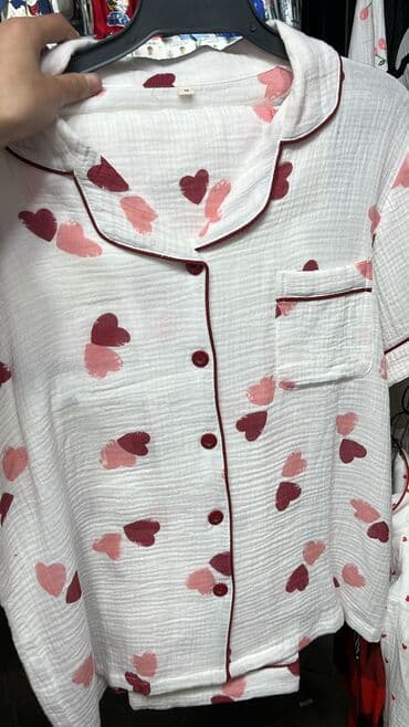 белая ночная сорочка: Пижама, Муслин, Турция, В полоску, С кружевом, Для невесты, XS, 2XL, 2XS — 6