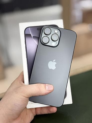 ipone 16: IPhone 16 Pro Max, Б/у, 256 ГБ, Black Titanium, Коробка, 96 % — 1