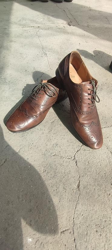 Атайын кийим: Коричневые классические туфли из натуральной кожи. - Материал — 3