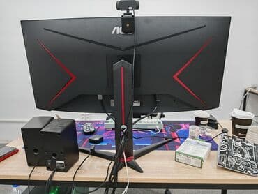 мониторы 34: Монитор, AOC, Б/у, LCD, 33" - 34" — 2