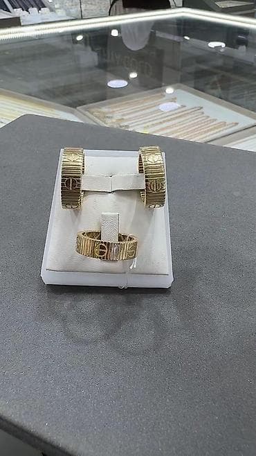 ✨ Набор 585 пробы 💍✨ ▫️ Вес: 11.35 г ▫️ Размер кольца: 18.5 ▫️