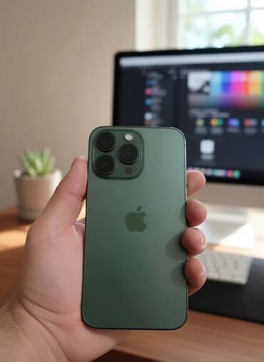 правое ухо airpods pro: IPhone 13 Pro, Б/у, 128 ГБ, Alpine Green, 75 % — 1