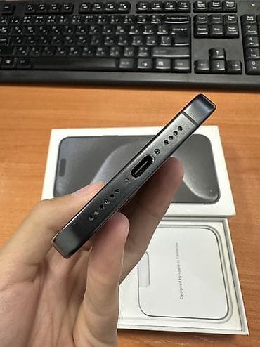 iphone 12 pro max цена в бишкеке: IPhone 15 Pro Max, Б/у, 256 ГБ, Black Titanium, Коробка, 83 % — 5