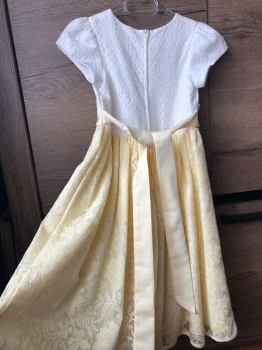 домашние костюмы: Детское платье, цвет - Желтый, Б/у — 3