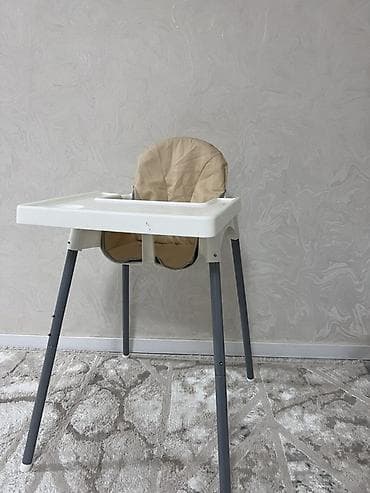 Балдар эмереги: Детский стульчик для кормления - Компактный высокий стульчик с — 1