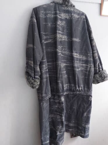 шерстяные кофты женские больших размеров: Женское Пальто Импортное, Темносерого цвета Размер 52 Сырье — 2