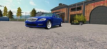 Элегантный седан Mercedes-Benz S-Class, представленный в синем цвете — 1