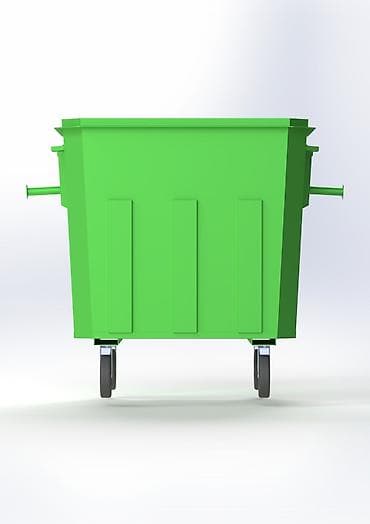 квас бочки: 1100 л металлический контейнер для мусора на колесах (для органических — 6