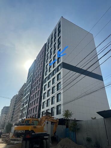 срочно срочно продаю: 1 комната, 44 м², Элитка, 8 этаж, ПСО (под самоотделку) — 2