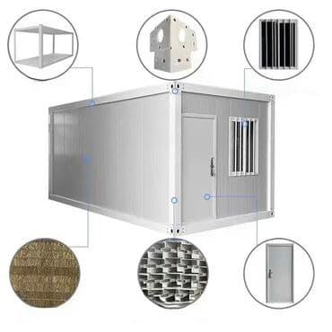 Модульный контейнерный дом/бытовка Описание: - Каркас: прочная