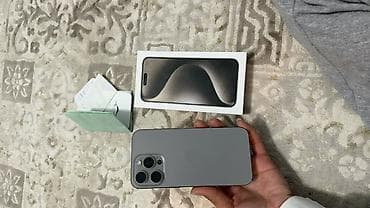 акнет ошка: IPhone 15 Pro, Б/у, 256 ГБ, Natural Titanium, Коробка, 87 % — 3