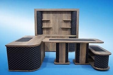 Комплект офисной мебели, Дерево, цвет - Черный at lalafo.kg Комплект офисной мебели, Дерево, цвет - Черный