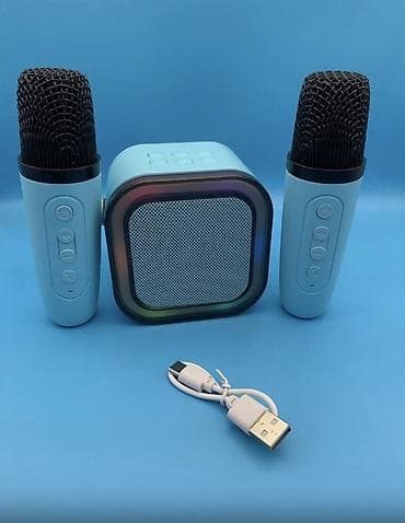 Караоке-набор: портативная Bluetooth-акустика + 2 беспроводных