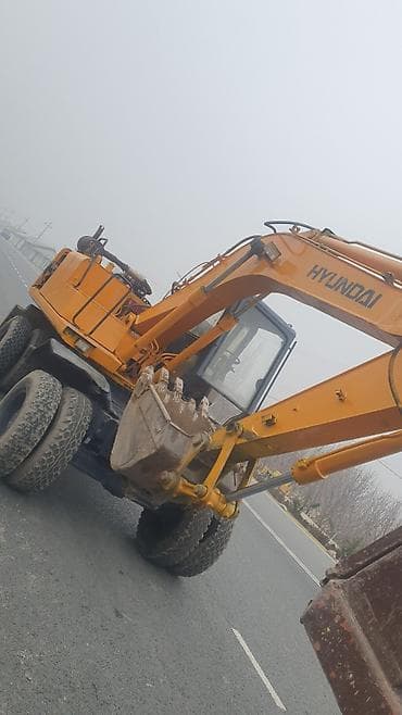 услуги крана: Экскаватор, Hyundai, 1996 г., Колесный — 8