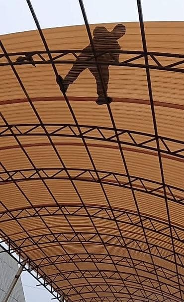 Бакча эмереги: Чатыр, Аркалуу, Металл, Поликарбонат, Жаңы, Орнотуу — 6