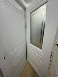 осб панели: Межкомнатная дверь со стеклом, Двустворчатая, цвет - Белый — 12