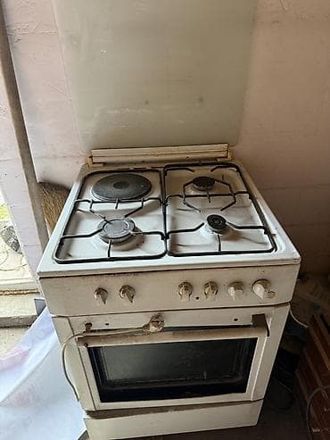 газовая плита с духовкой: Комбинированная, Механическое, Напольная, Полная оплата — 1