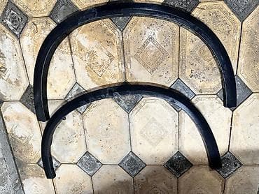 губа е34: Комплект BMW, цвет - Серебристый — 8