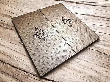 Нарды КГ2104 деревянные с резным орнаментом - Материал: дерево