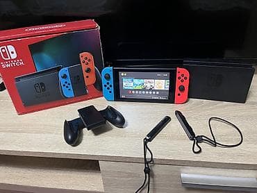 switch 2: Nintendo switch (v2) Нинтендо свитч второй ревизии в полном комплекте — 1