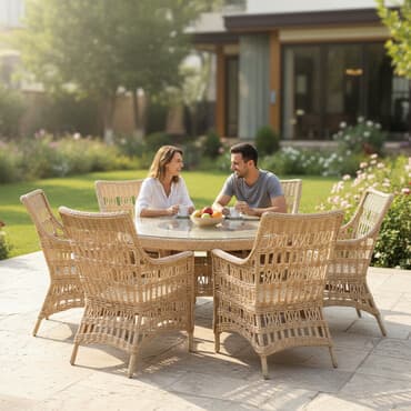 кресло на балкон: Кухонный стол и стул, цвет - Бежевый — 1