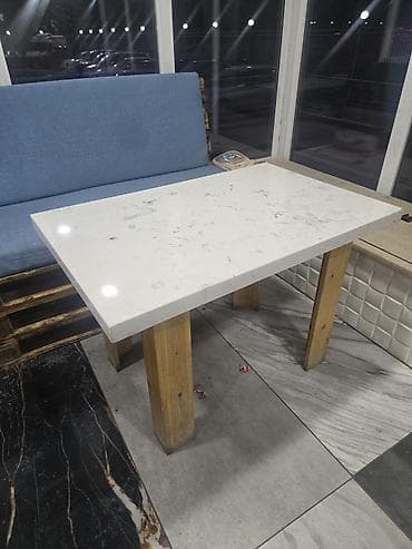 стол из оникса: Кухонный стол, Прямоугольный, Нераскладной — 2