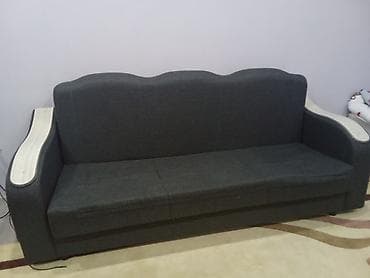 Комплекты мягкой мебели: Гарнитур для зала, Диван, Ткань, текстиль, цвет - Серый — 1