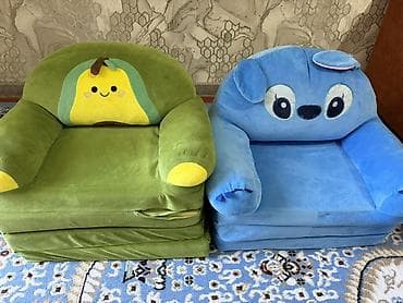 Детские раскладные кресла-кроватки, 2 шт. За 2 штуки 1000 сом — 1