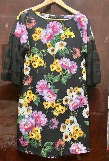 Вечернее платье, Коктейльное, Средняя модель, С рукавами, M, L