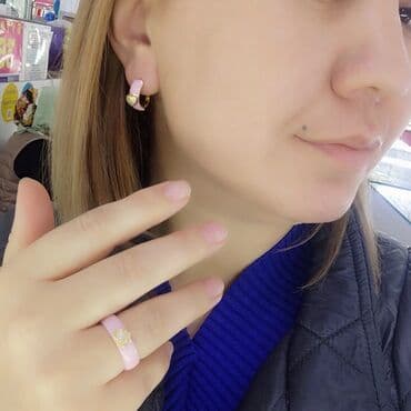 свадебные платья от производителя: Серебряный Комплект Керамика ввиде Сердечко Серебро 925/ пробы Италия — 3