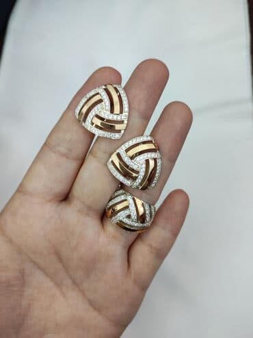 свадебные платья от производителя: Набор украшений, Проба 925, Женские, Новый — 4