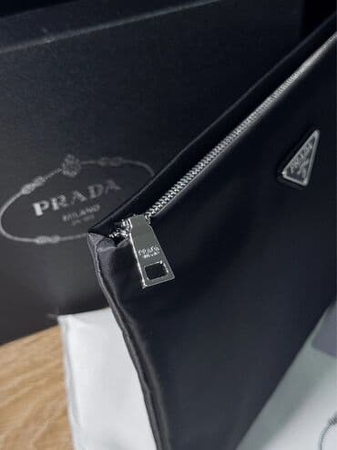 Спецодежда: Портфель-клатч Prada (черный) - Формат: плоский клатч/органайзер на — 3