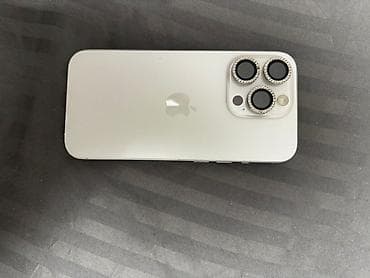 a 11: IPhone 15 Pro, Б/у, 128 ГБ, Белый, Защитное стекло, Чехол, 82 % — 1