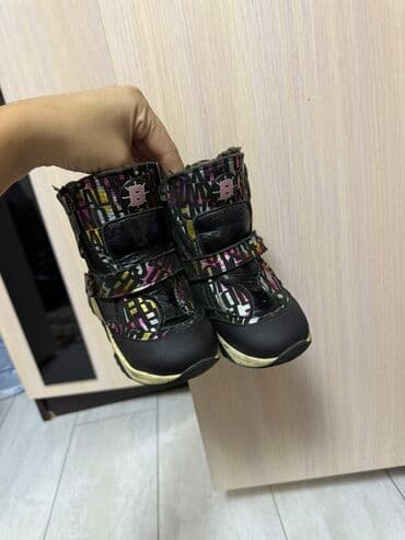 скандия обувь детская зимняя: Bebetom Детские зимние сапожки/ботинки - Цвет: черный с ярким — 3