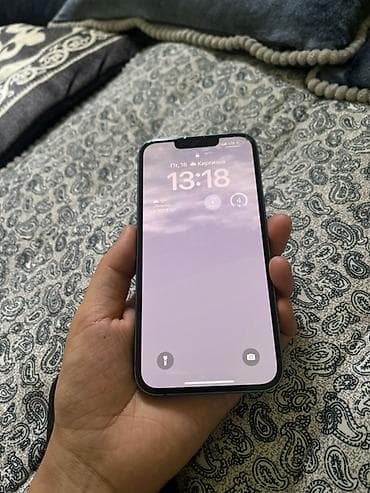i̇phone 13: IPhone 13, Б/у, 128 ГБ, Синий, Зарядное устройство, Чехол, Коробка, 78 % — 3