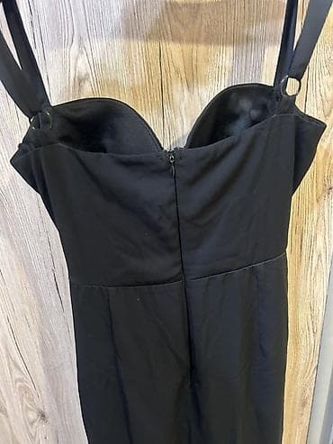 голова с волосами: Вечернее платье, Коктейльное, Полиэстер, Без рукавов, Корсет — 3