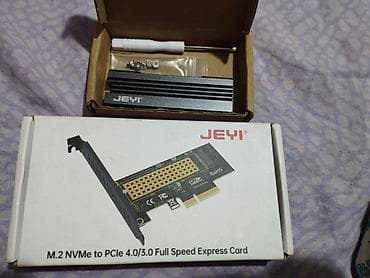 Переходник JEYI M.2 NVMe на PCIe 4.0/3.0 + комплект охлаждения для