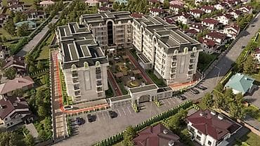 клубный дома: 2 комнаты, 82 м², Орто-Сай с. Элитка, 5 этаж, ПСО (под самоотделку) — 3
