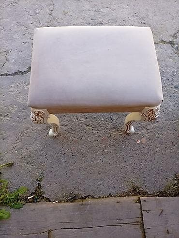 пуфф: Пуфик/табурет в классическом стиле. - Мягкое сиденье прямоугольной — 2