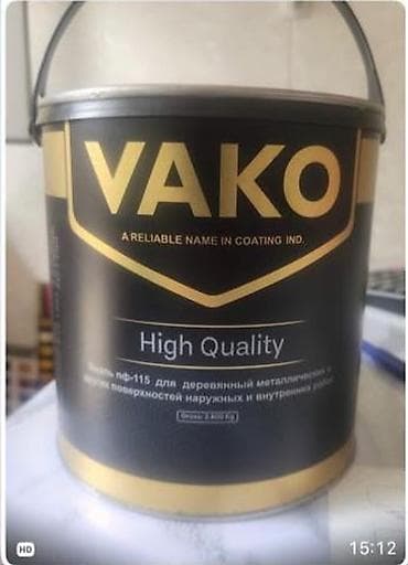 Эмаль VAKO ПФ-115, High Quality - Назначение: универсальная алкидная