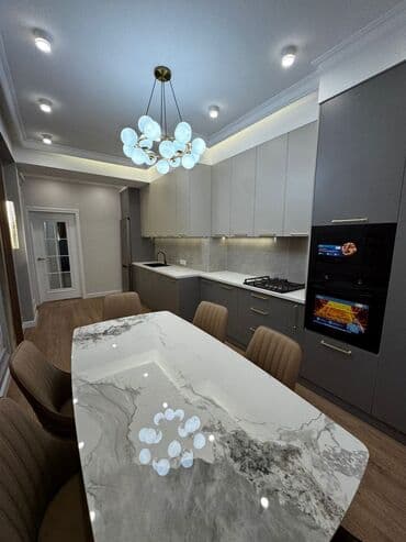 квартиры в асанбай: 4 комнаты, 128000 м², Элитка, 3 этаж, Дизайнерский ремонт — 9