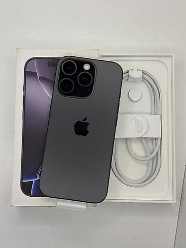 redmi 11 т: IPhone 16 Pro, Жаңы, 512 ГБ, Black Titanium, Коргоочу айнек, Каптама, Кабель, 100 % — 1