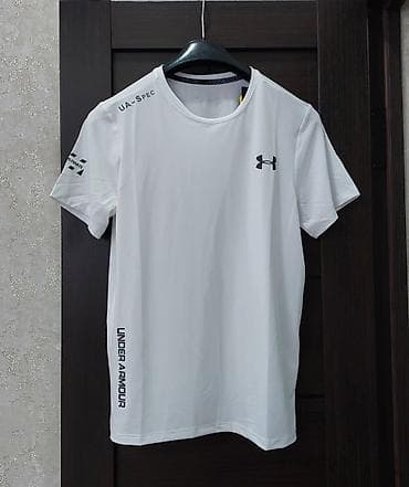 Мужская одежда: Мужская футболка, S, M, Under Armour, Новый, цвет - Белый, Самовывоз — 1
