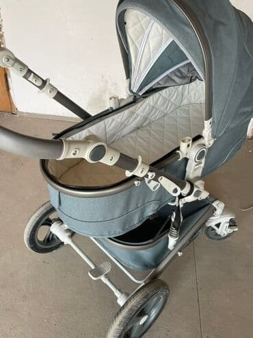 Коляска, цвет - Голубой, Новый