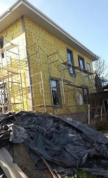 Фасад жумуштарын баардык турун жасайбыз утепления,житкий