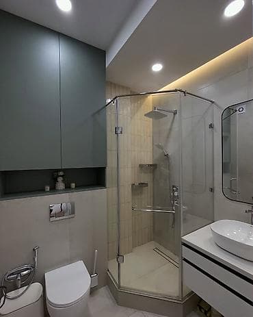 памир строй: 3 комнаты, 94 м², Асанбай мкр Элитка, 3 этаж, Евроремонт — 6