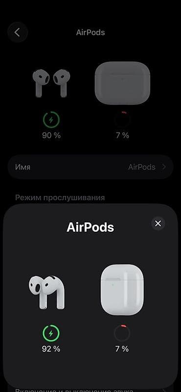 Аудиотехника: AirPods 4 (качественная реплика), анимации, режимы шумоподавления — 3