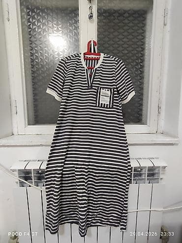 Повседневное платье, Made in KG, Лето, Трикотаж, Прямое, L